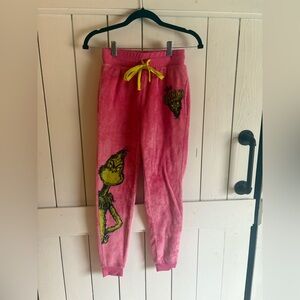Women's Pink Grinch Joggers